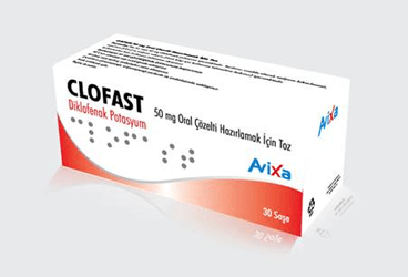CLOFAST 50 MG ORAL COZELTI HAZIRLAMAK ICIN TOZ (30 SASE)